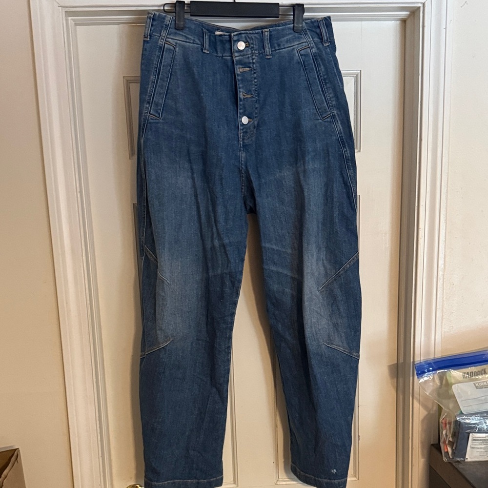 NWOT Pilcro women’s barrel cut jeans button fly jeans 30 tall